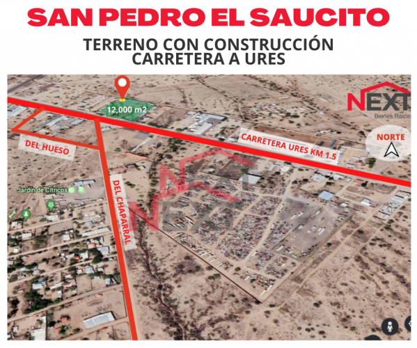 SE VENDE TERRENO EN SAN PEDRO EL SAUCITO