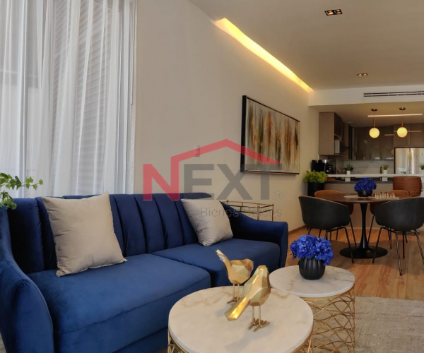 DEPARTAMENTO CON VISTA A PARQUE CENTRO, AMUEBLADO, DE 1 RECÁMARA EN RENTA EN LIVING, PARQUE CENTRO
