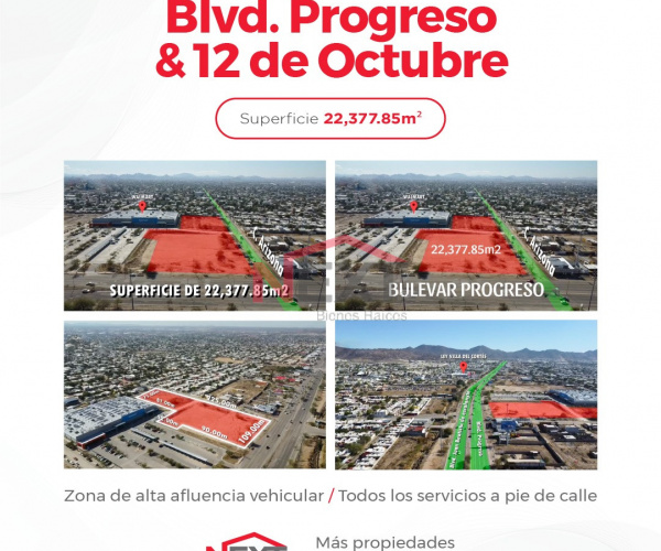 TERRENO EN VENTA SOBRE BLVD PROGRESO