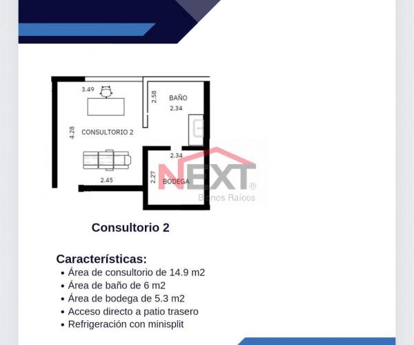 CONSULTORIO EN RENTA COL. CENTENARIO