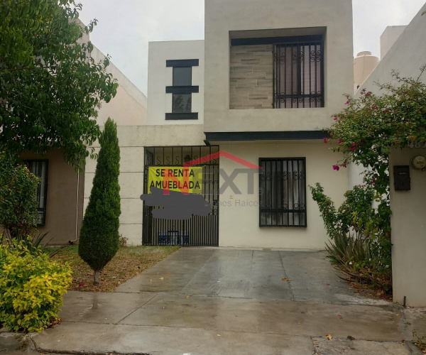 CASA EN RENTA AMUEBLADA  AL ORIENTE FRACCIONAMIENTO MARAVILLAS