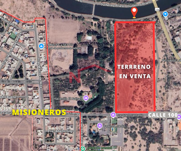 TERRENO EN VENTA UBICADO SOBRE CALLE 100