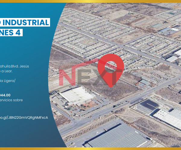 TERRENO INDUSTRIAL EN VENTA EN BLVD. VALDÉS SANCHEZ - SALTILLO, COAHUILA.