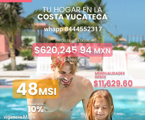 TERRENOS EN VENTA CERCA DEL MAR DE YUCATAN