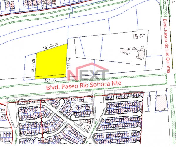 TERRONO EN VENTA BLVD. PASEO RIO SONORA