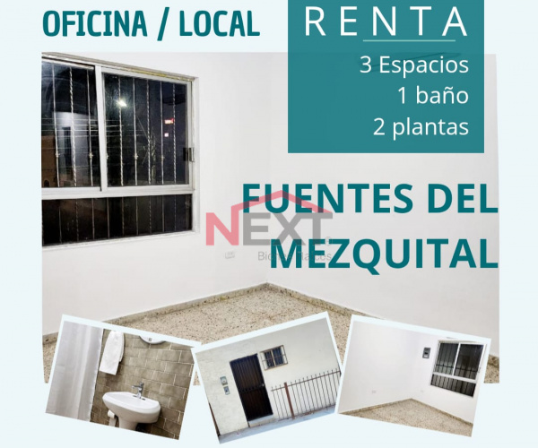 OFICINA/LOCAL EN RENTA COL. FUENTES DEL MEZQUITAL