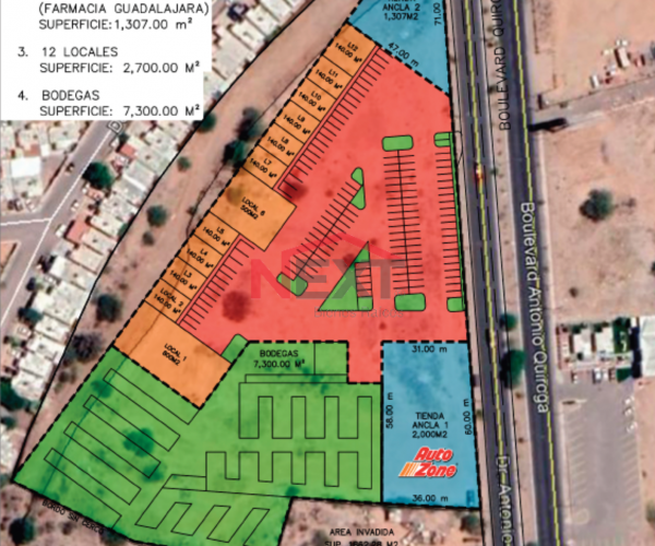 TERRENO EN VENTA SOBRE BLVD. QUIROGA