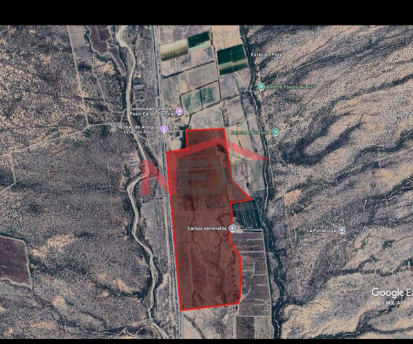 CAMPO AGRICOLA EN VENTA "LA NORIA" EN ESTACION LA POZA CARBO SON.