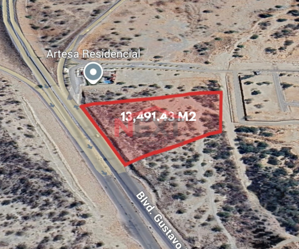 TERRENO EN VENTA SOBRE BLVD. GUSTAVO MAZÓN LÓPEZ