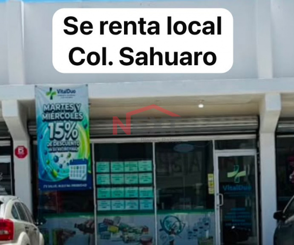 LOCAL EN RENTA EN COL. SAHUARO