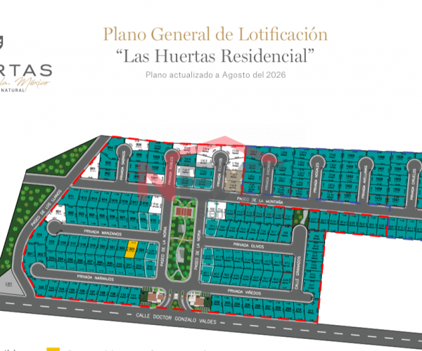 Terreno de 261.01 mts Fraccionamiento Residencial Cerrado Las Huertas en Arteaga