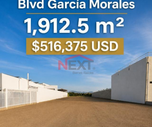 TERRENO EN VENTA SOBRE BLVD. GARCIA MORALES COL. QUINTA EMILIA