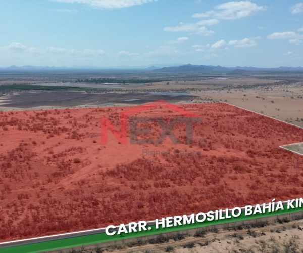 TERRENO EN VENTA SOBRE CARRETERA A BAHIA DE KINO
